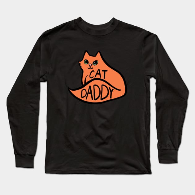 Cat Daddy Long Sleeve T-Shirt by bubbsnugg